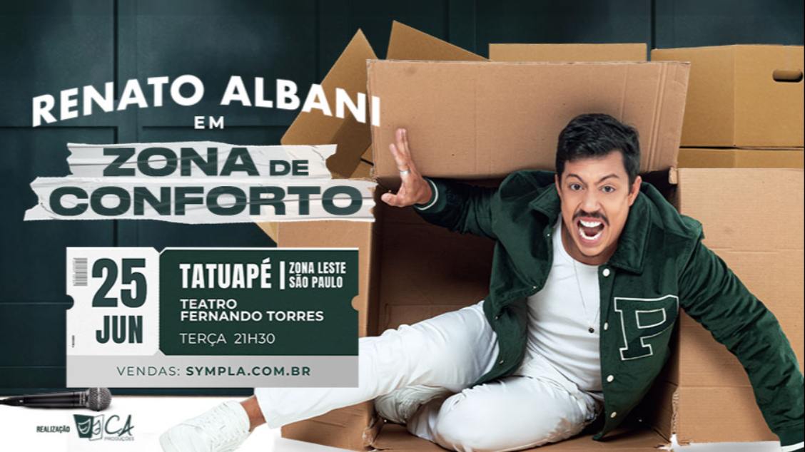 RENATO ALBANI em ZONA DE CONFORTO - No Tatuapé